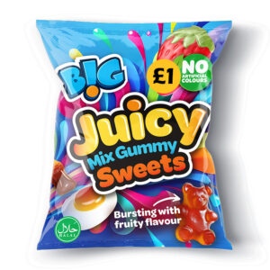 10 x B!G Juicy Mix Gummy Sweets 150g £1 PMP