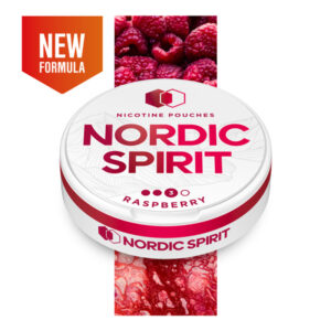 5 x Nordic Spirit Nicotine Pouches Raspberry Strong 9mg