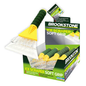 12 x Brookstone Ice Scraper Soft Grip in Display