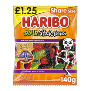 Haribo Sour Skeletons 140g PM &pound;1.25