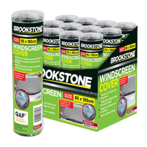 12 x Brookstone Windscreen Frost Shield Cover in display