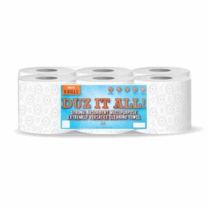 Duz It All! White Centrefeed Kitchen Roll 6 Pack