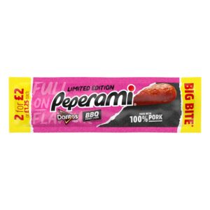 Peperami Doritos BBQ 28g &pound;1.25 (2 for &pound;2) PM 0% vat x 20