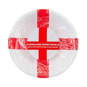England St George Paper Bowls 6 pack - 6" x 24