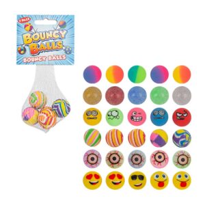 Bouncy Balls in Bag 28mm 5 pack x 10