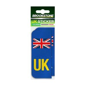UK Number Plate Adhesive Sticker Set - Twin Pack