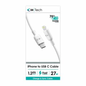 Vibe C3 iPhone to USB C Cable 1.2 metre
