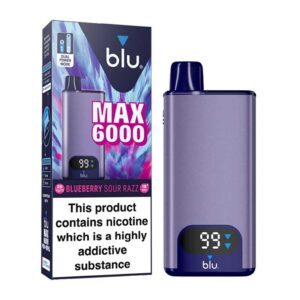Blu Max 6000 Kit Blueberry Sour Razz 20mg - 12ml