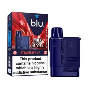 Blu Max 6000 Pod Strawberry Ice 20mg - 12ml