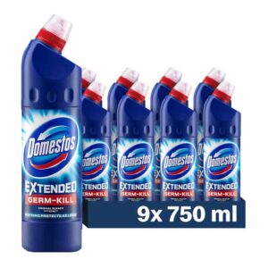 Domestos Bleach Regular Blue 750ml x 9